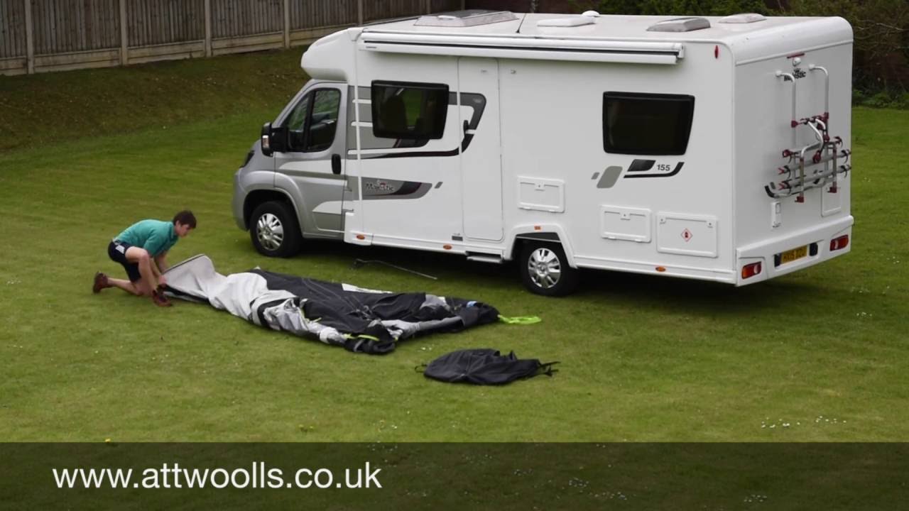 Kampa Motor Rally Air Awning Pitching & Packing Video
