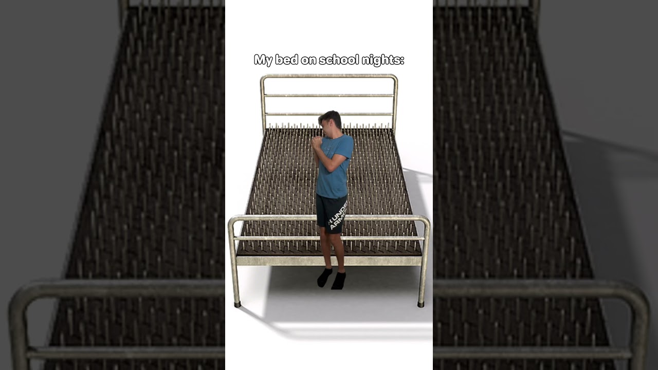 My bed on different days! So true!🤣 #funny #relatable #shorts
