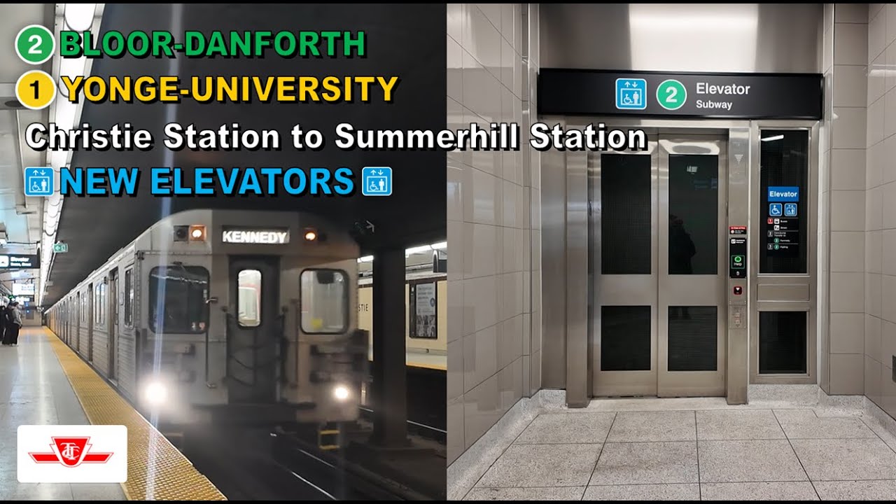 TTC POV Ride: Christie Station to Summerhill Station Via Bloor-Yonge Station