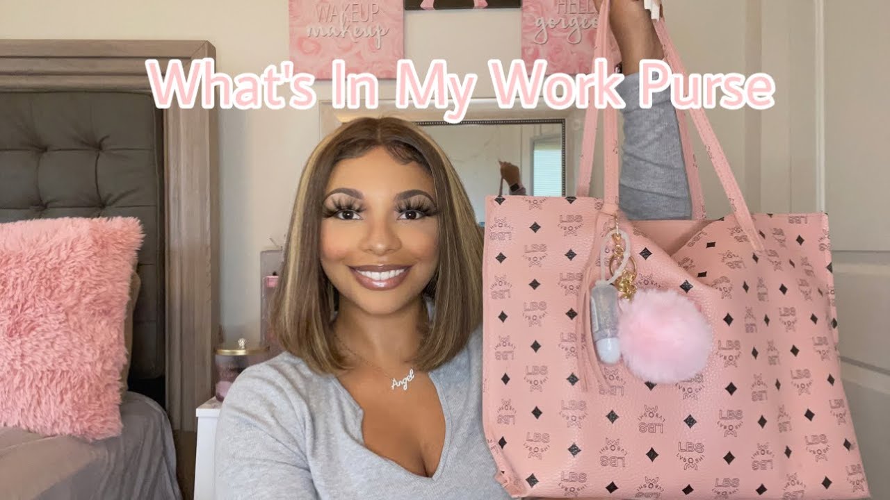 WHATS IN MY WORK PURSE! 🤍