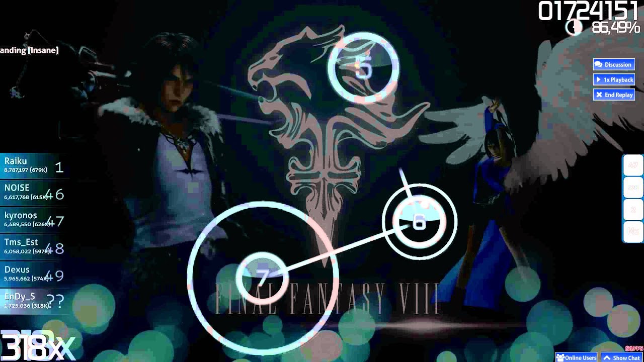 Osu! HOW TO TOP 50 (parody) - Final Fantasy VIII (DJ Poochies) - The Landing (Insane)