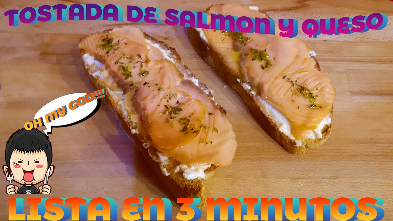 Tostadas de SALMON AHUMADO 🍴🐠