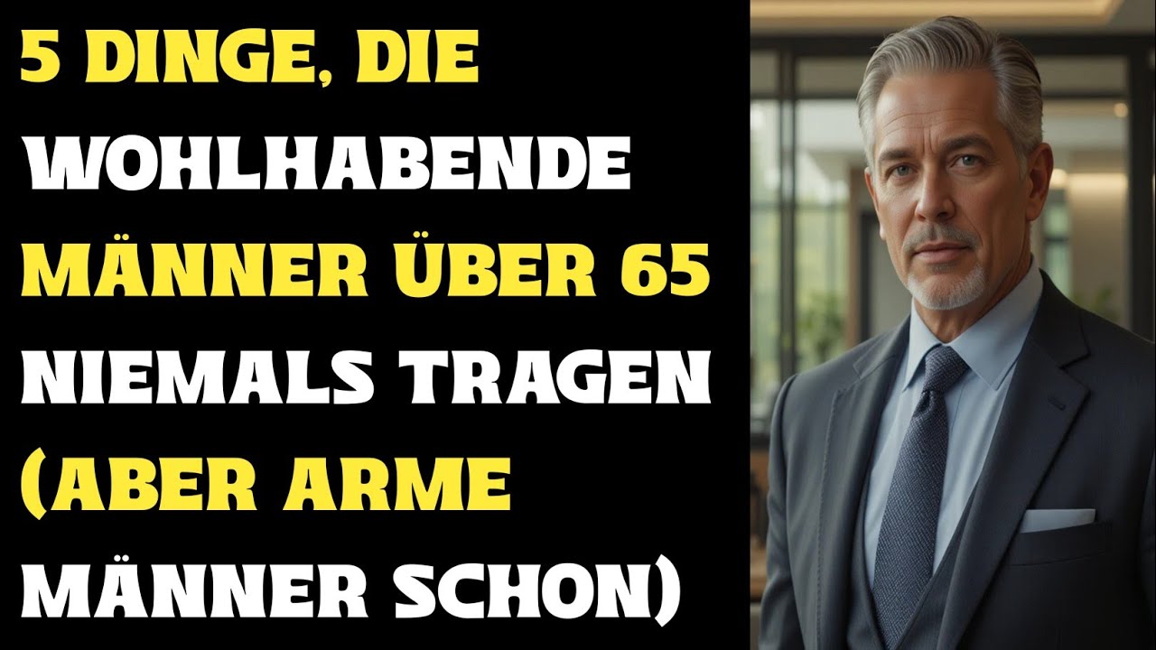 5 Dinge, die wohlhabende Männer über 65 niemals tragen (aber arme Männer schon)