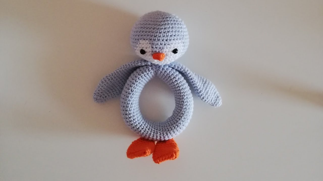 Amigurumi penguen çıngırak yapımı video2