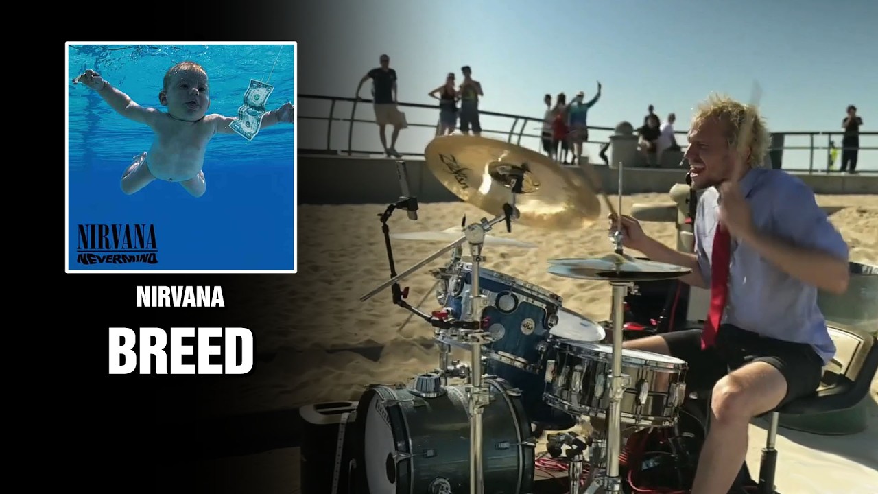 Nirvana - Breed | Mobile Drum Cover at Venice Beach