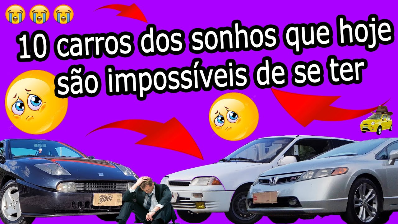 10 carros dos sonhos que hoje são impossíveis de se ter