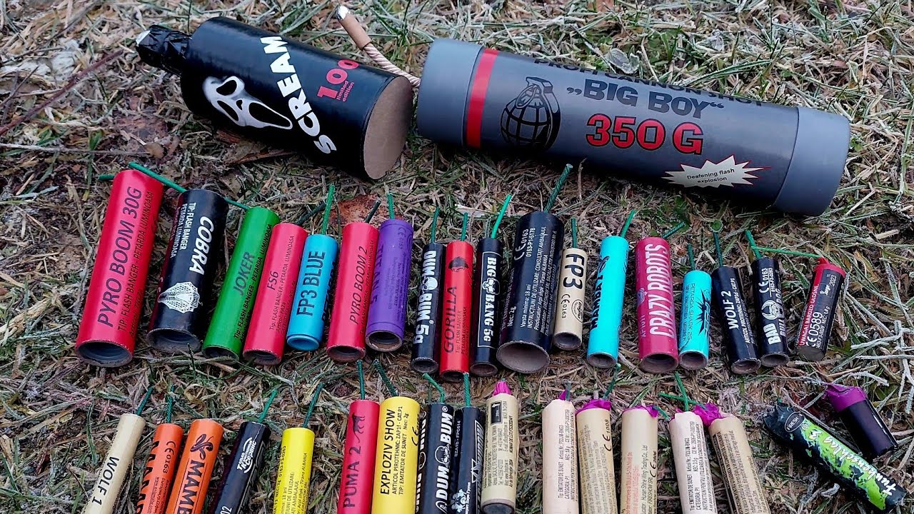 MEGA TEST 100 PETARD€ DIFERITE 🧨 - PARTEA 2 - FIRECRACKERS 2024 - 2025 🧨 - COMPILATION POLENBOLLER 🧨