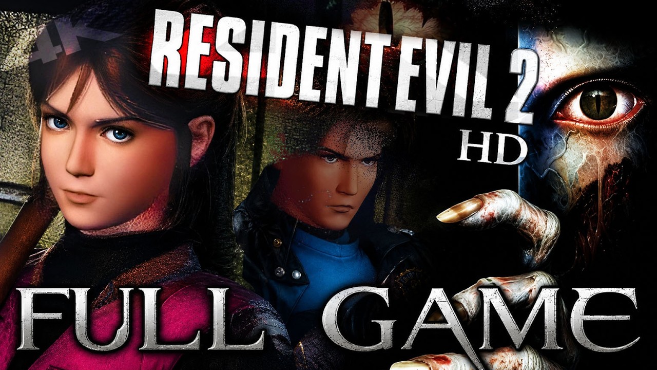 Resident Evil 2 HD FULL GAME Walkthrough Longplay (Gamecube) 4k