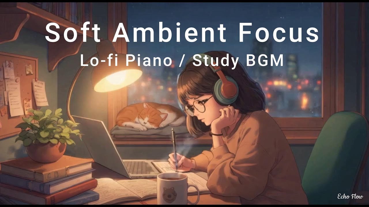 Soft Ambient Focus — Piano Lofi for Study