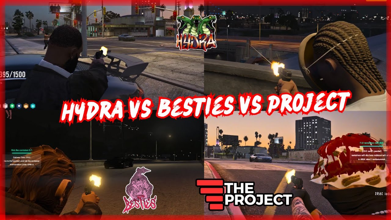 Besties Vs Hydra Vs Project At Hydra Ammo Crate (Multi POV) | NoPixel 4.0 GTARP