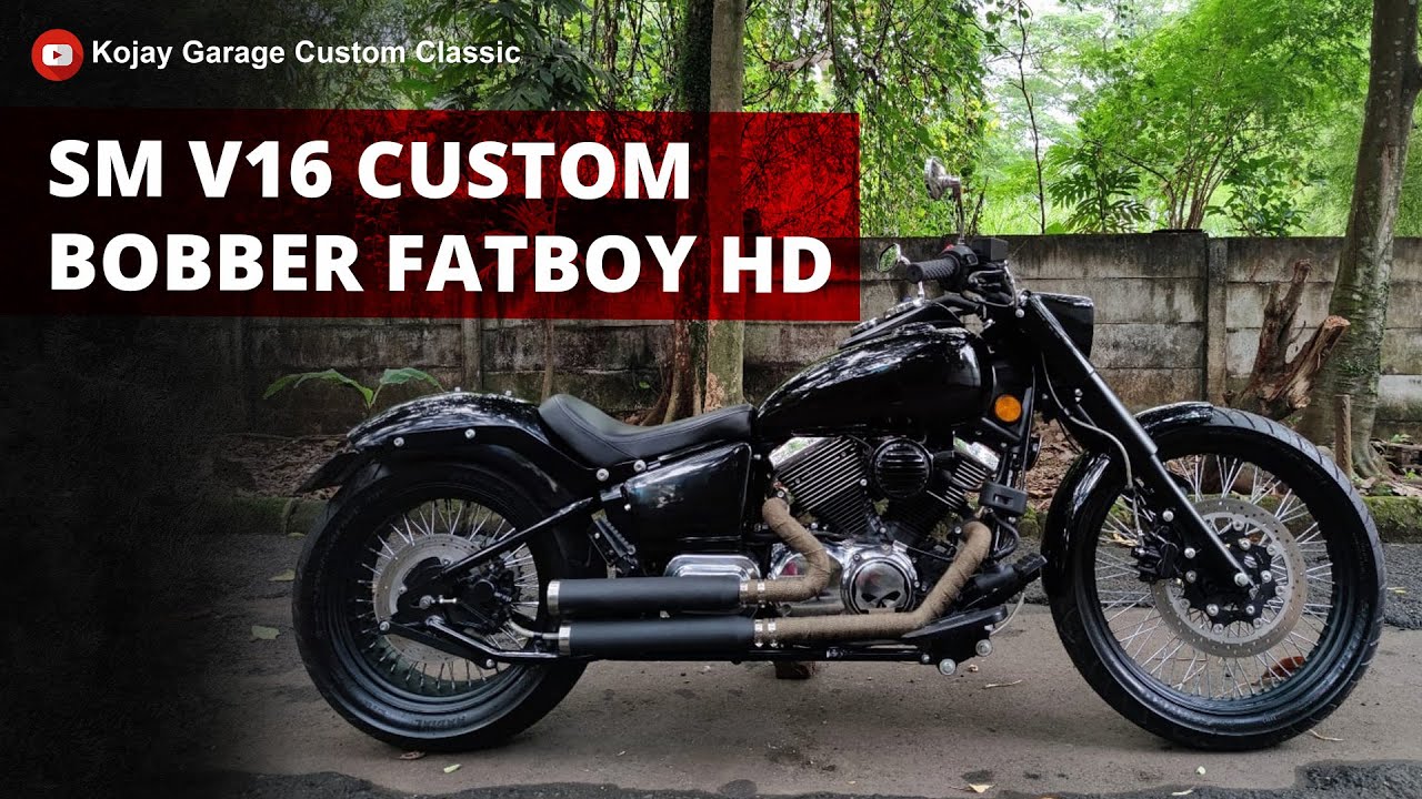 Custom Bobber Fatboy 2021 SM V16 rasa 1200cc Softail