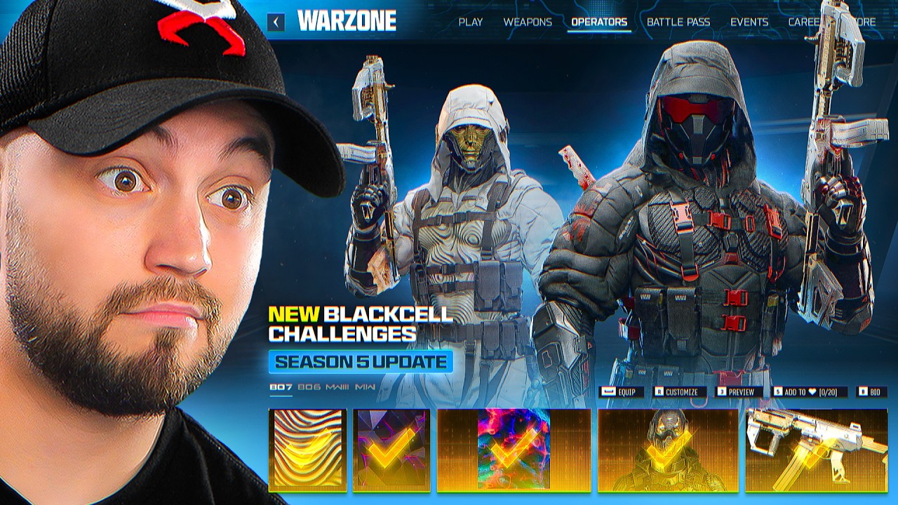 I Unlocked the SECRET BLACKCELL SKIN in Warzone! (Season 5)