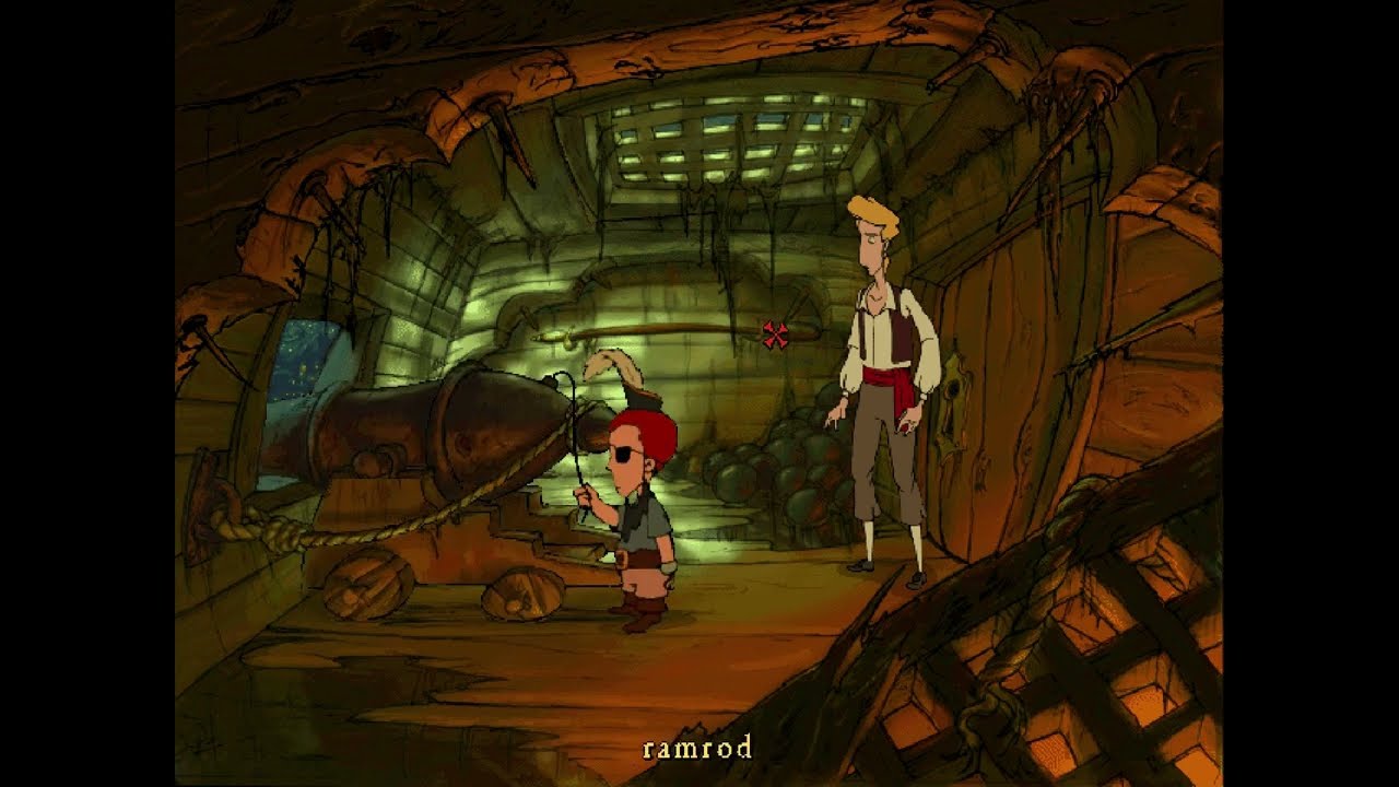 The Course of Monkey Island  - Mega Monkey Walkthrough- Escaping Pirate LeChuck's Ship