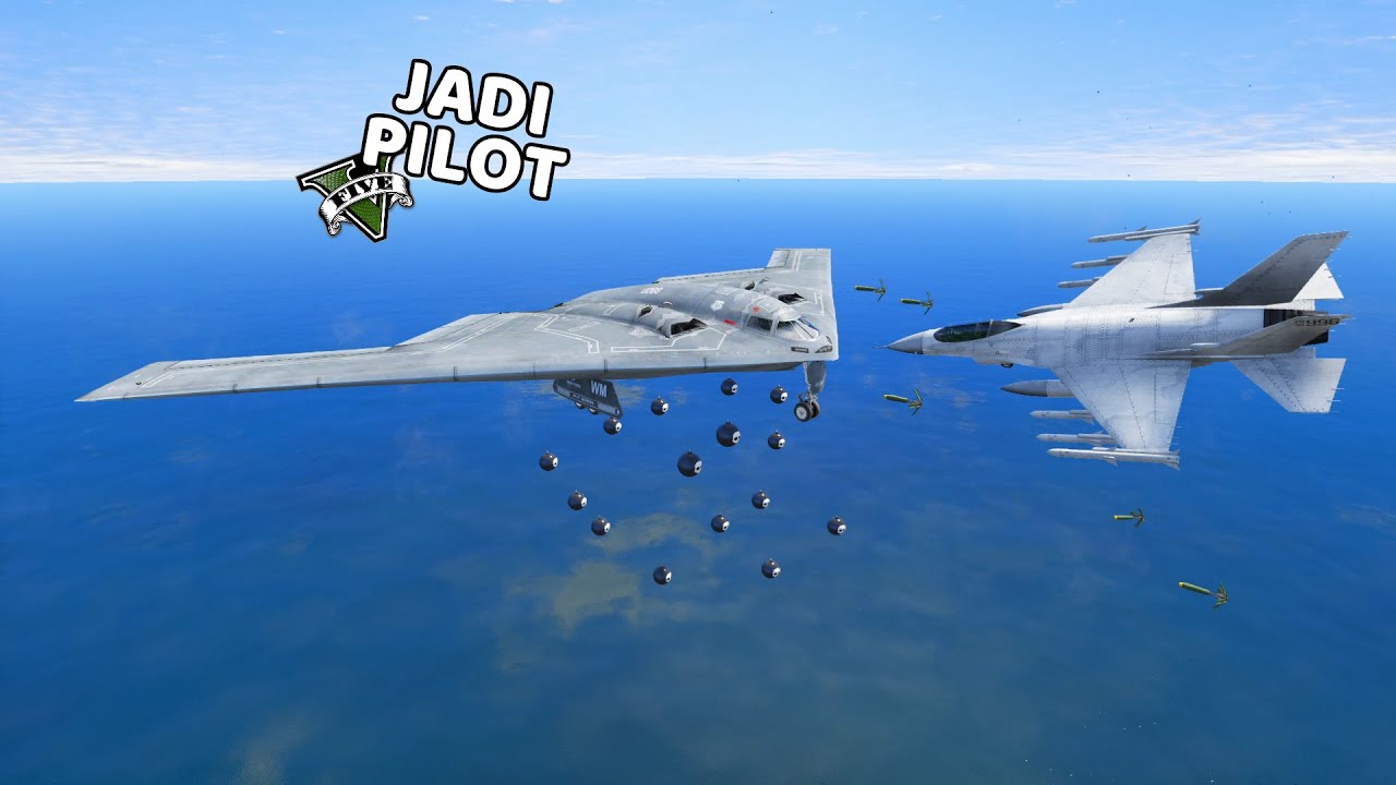 KONVOI DAN PERANG PESAWAT - GTA 5 MOD
