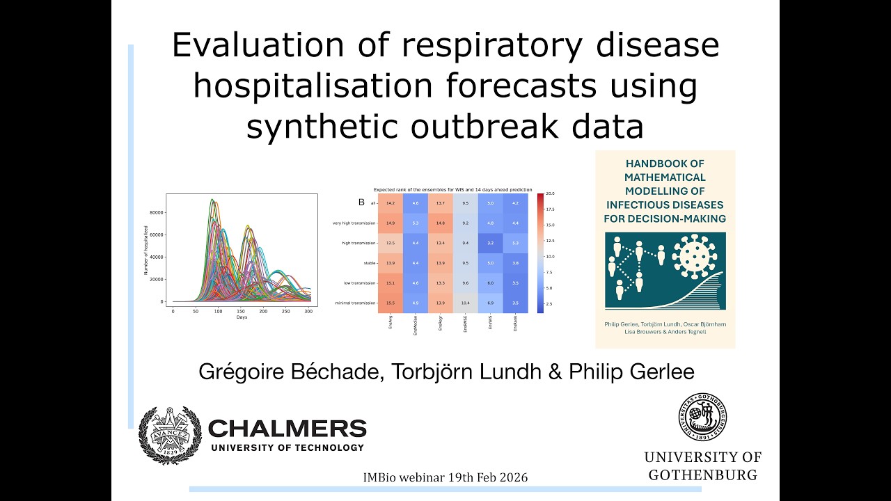 WG/GLIMPRINT Seminars: Gerlee, Hospitalization Forecasts Using Synthetic Data, February 19, 2026