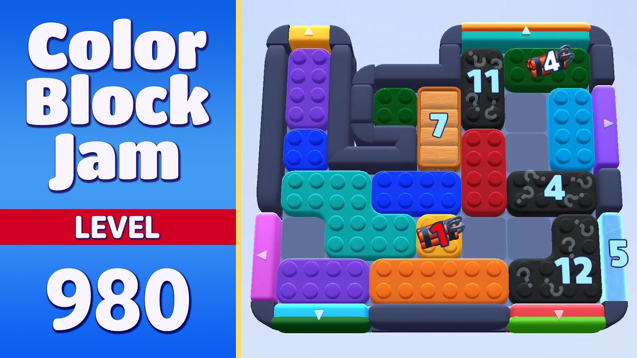 Color Block Jam Level 980 (981) | Every Puzzle Solved! 🎯