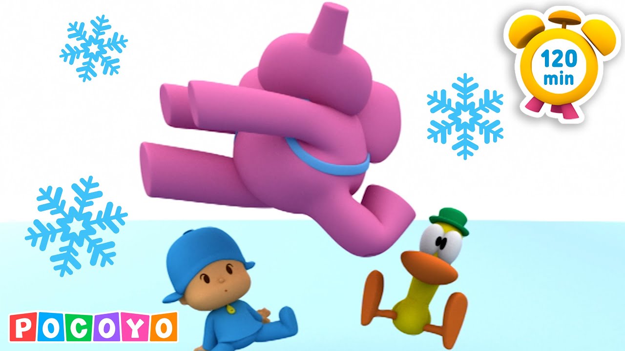 ❄️ Winter is coming - ELLY IS ON ICE! 🥶 | Pocoyo English - Complete Episodes | Cartoons for Kids