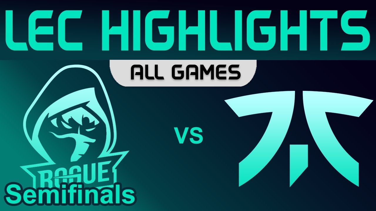 RGE vs FNC Highlights ALL GAMES Semifinals LEC Spring Playoffs 2022 Rogue vs Fnatic by Onivia