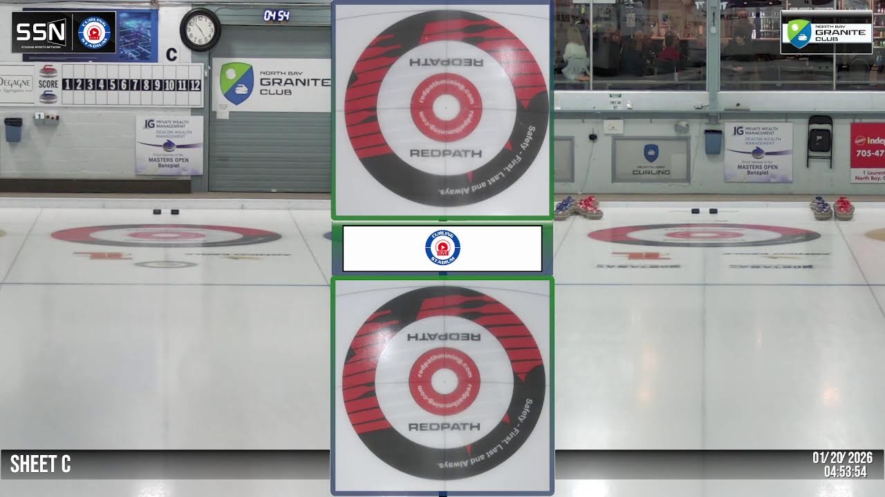 DWM Masters Bonspiel Draw #2, SHEET C | 01-20-26
