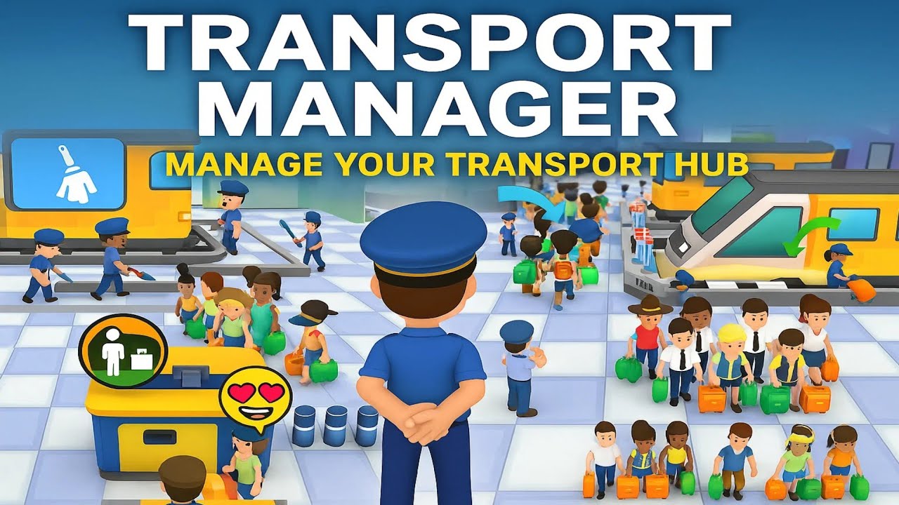 Transport Manager 🚆 | Relaxing Train Station Tycoon Gameplay (Android)