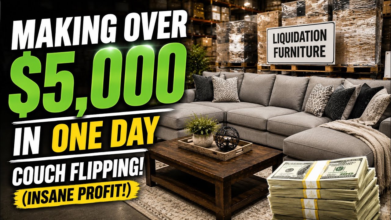 Making over $5,000 in One Day Couch Flipping! (Insane Profit!)