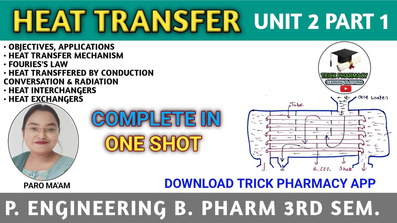 Heat Transfer | Complete in one shot | Pharmaceutical engineering | B Pharmacy 3rd semester