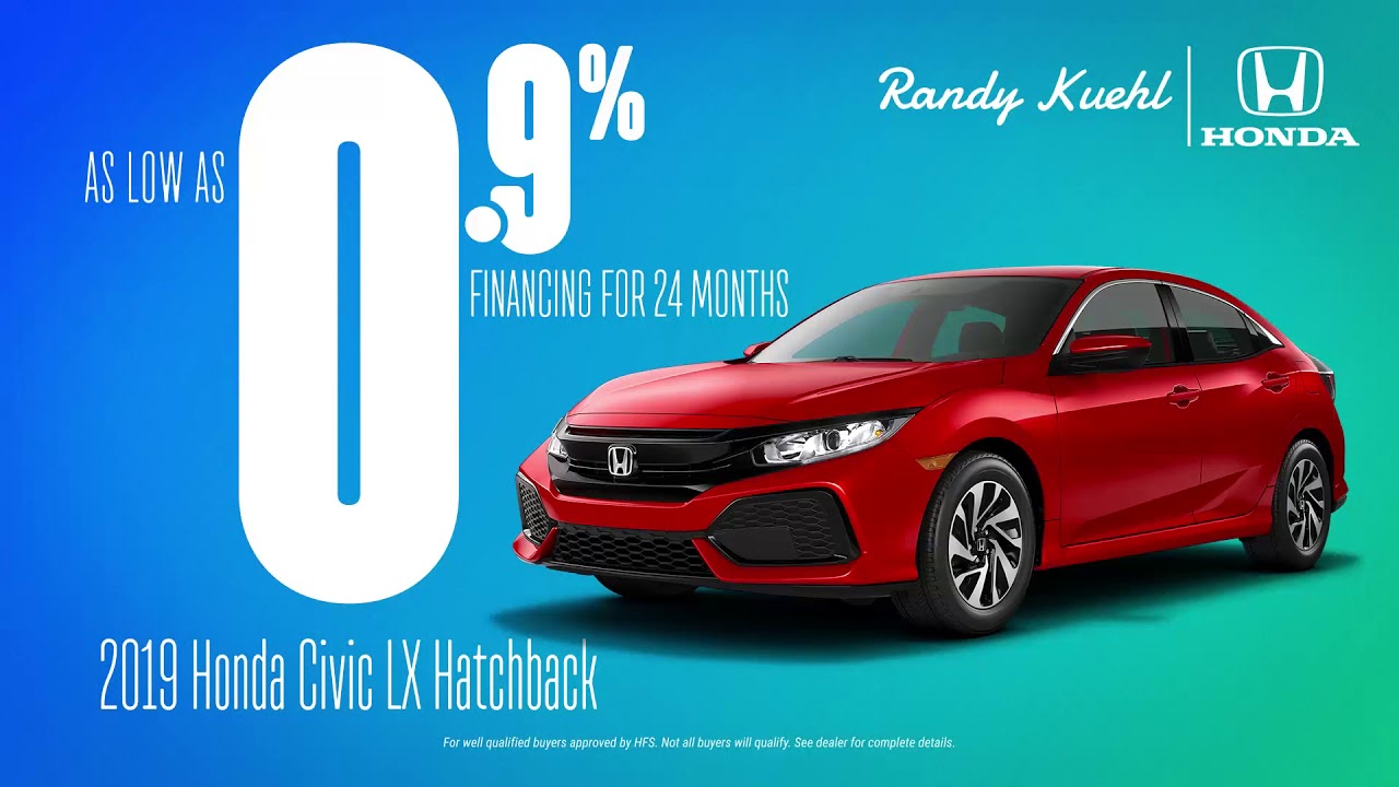 Randy Kuehl Honda - January 2020 Civic Hatchback offer