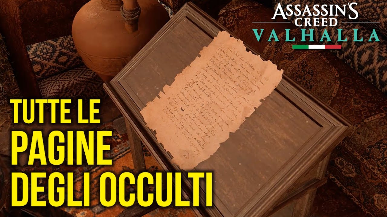 ASSASSIN'S CREED: VALHALLA (ITA) - TUTTE LE PAGINE DEL CODICE DEGLI OCCULTI