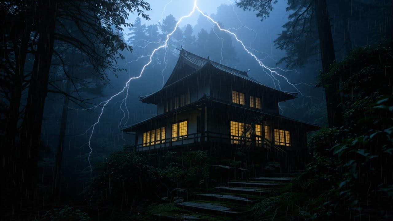 Intense Thunderstorm Sounds with Heavy Rain & Explosive Thunder for Deep Sleep Tonight