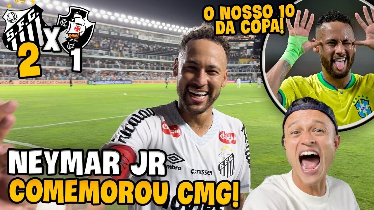 NEYMAR COMEMOROU O GOL COMIGO E VAI PRA COPA! *Realizei o sonho do inscrito! Santos x Vasco