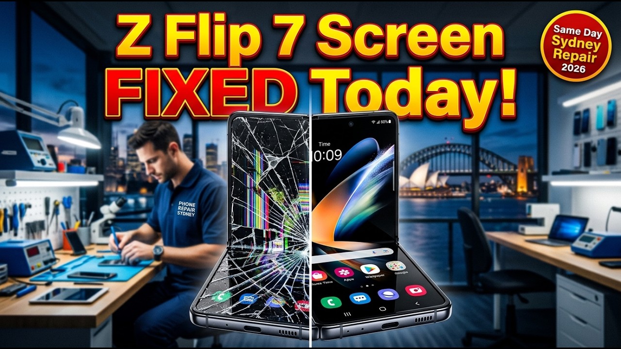 Broken Samsung Galaxy Z Flip 7 Screen Replacement in Sydney 2026 – Same Day On-the-Spot Repair