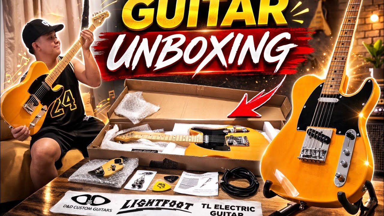 D&D Lightfoot Telecaster Guitar Unboxing