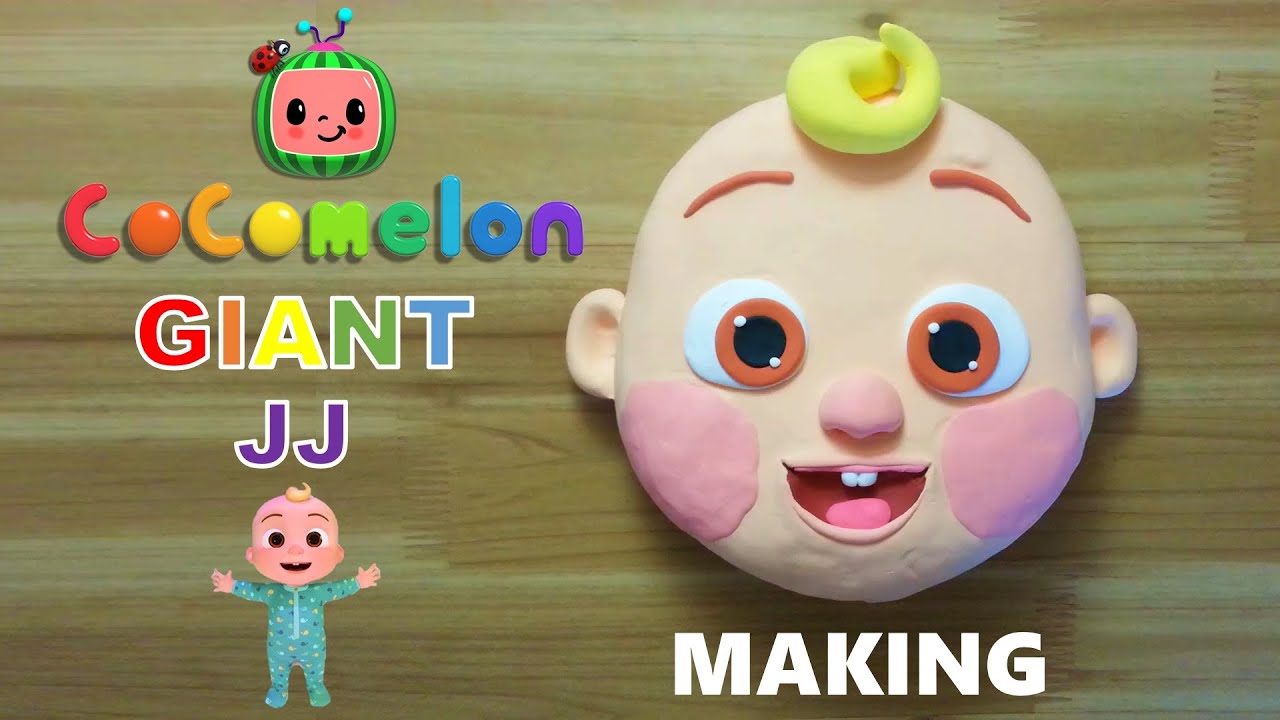 cocomelon GIANT JJ clay cracking making 코코멜론 거대 제이제이 클레이로 만들기