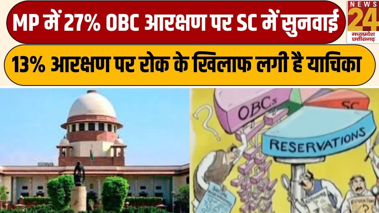 MP में 27% OBC आरक्षण पर SC में सुनवाई...13% आरक्षण पर रोक के खिलाफ लगी है याचिका