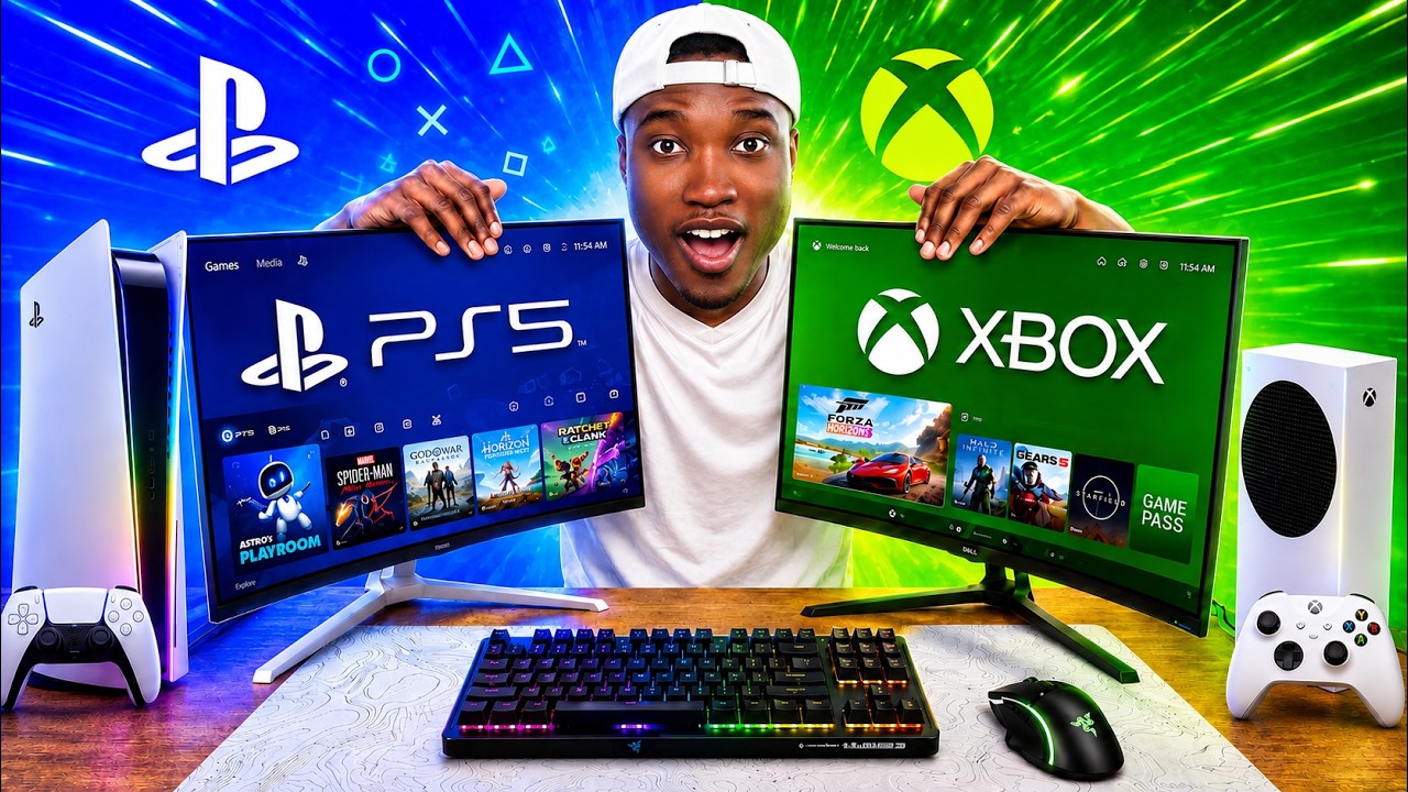 Игровая конфигурация PlayStation против Xbox!