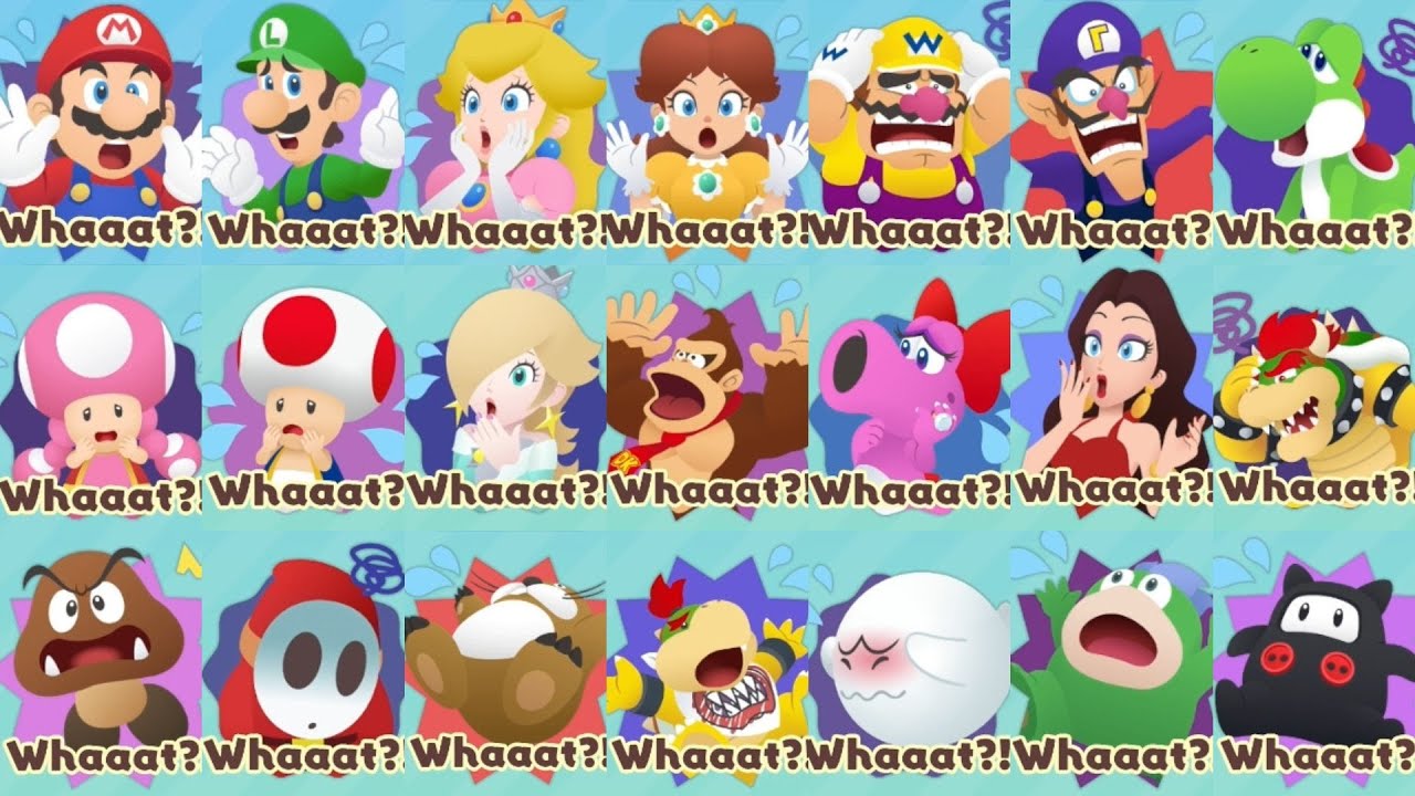 Super Mario Party Jamboree // All Reactions & Decoration Items