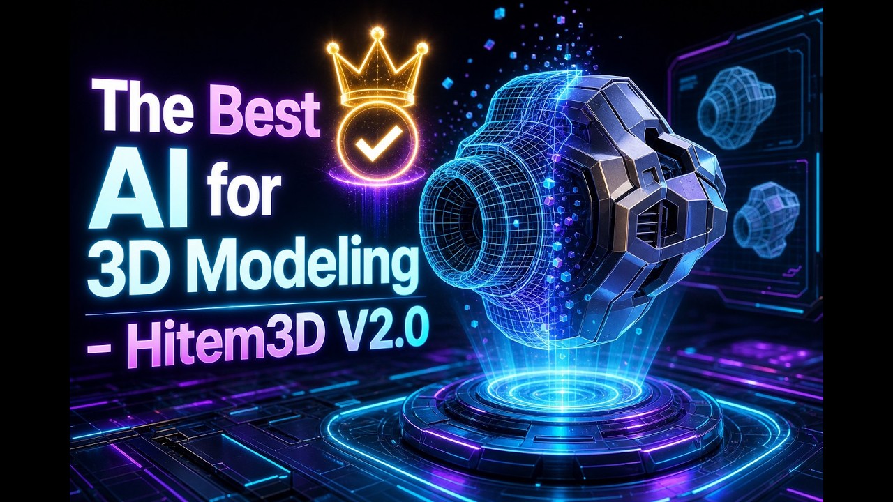 The Best AI for 3D Modeling - Hitem3D V2.0