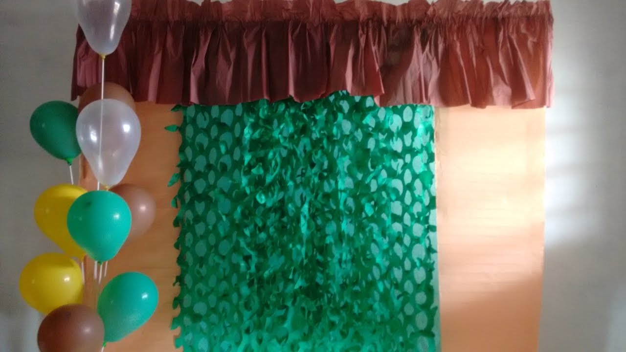 Diy-Muro inglês em papel crepom.