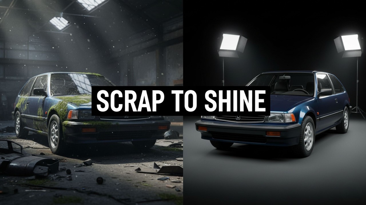 1985 Honda Civic LX Restoration 🔥 Scrap to Shine