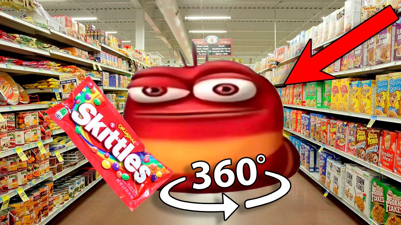 360&deg; VR Skittles meme oi oi oi red larva