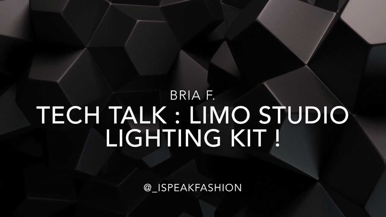 Tech Talk : Limo Studio lighting kit Affordable/ BRIA F.