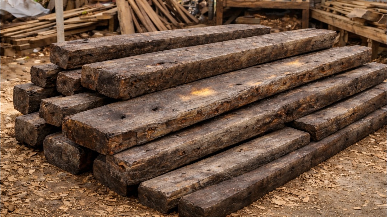 Nail-Ridden Ship Beams Transformed into a Million-Dollar Masterpiece!