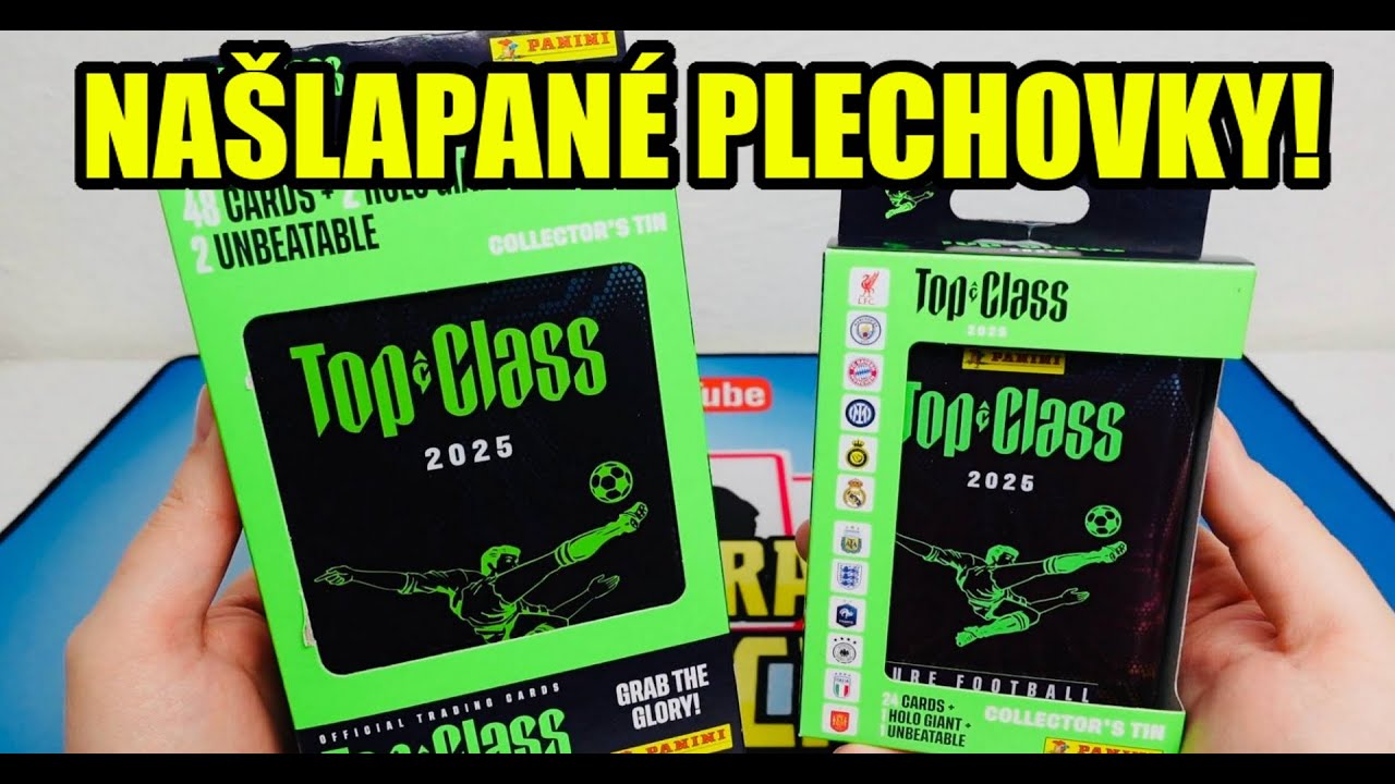 Tohle se povedlo! 🔥 2025 PANINI TOP CLASS Tinky/Plechovky! Fotbalové kartičky Panini! Unboxing!