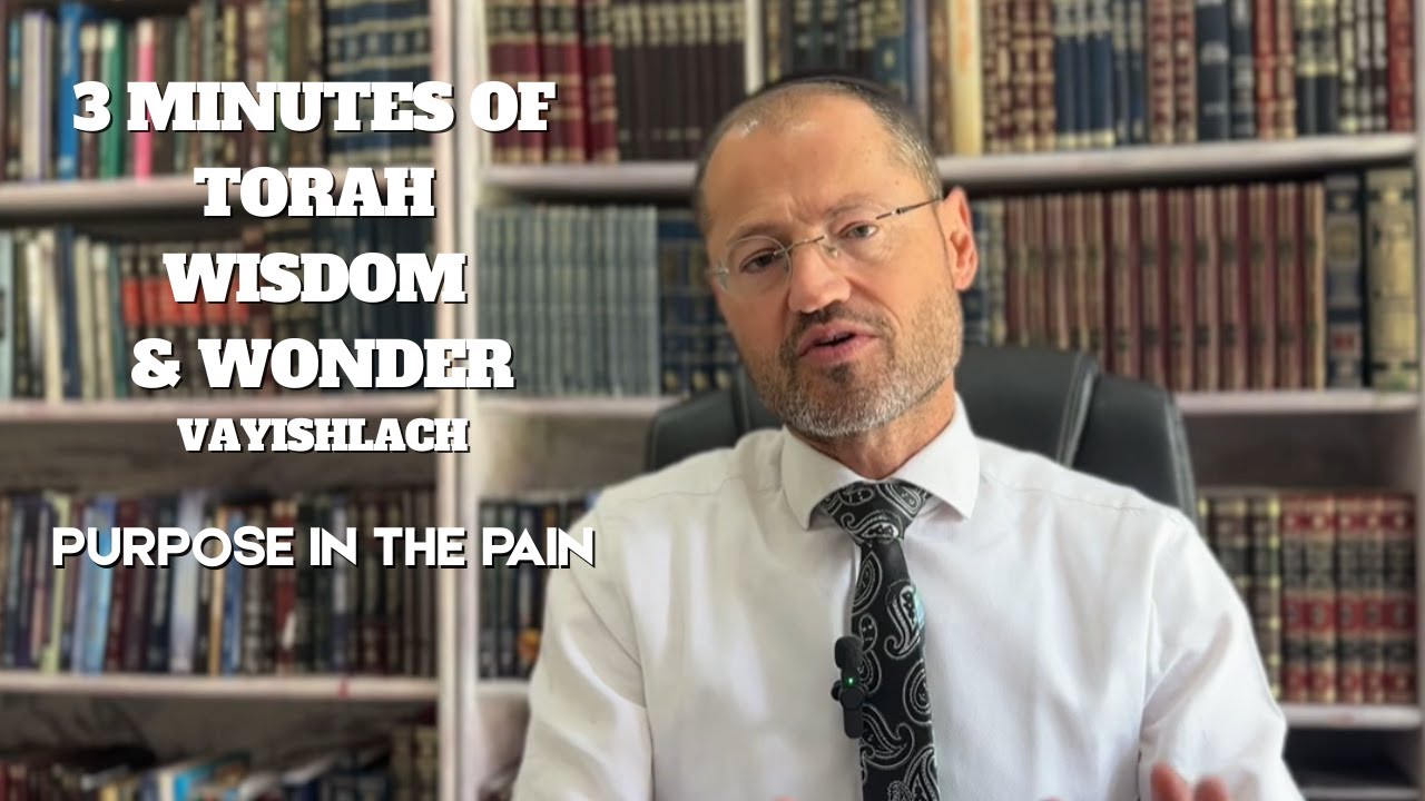 3 MINUTES OF TORAH WISDOM & WONDER | VAYISHLACH | PURPOSE IN THE PAIN