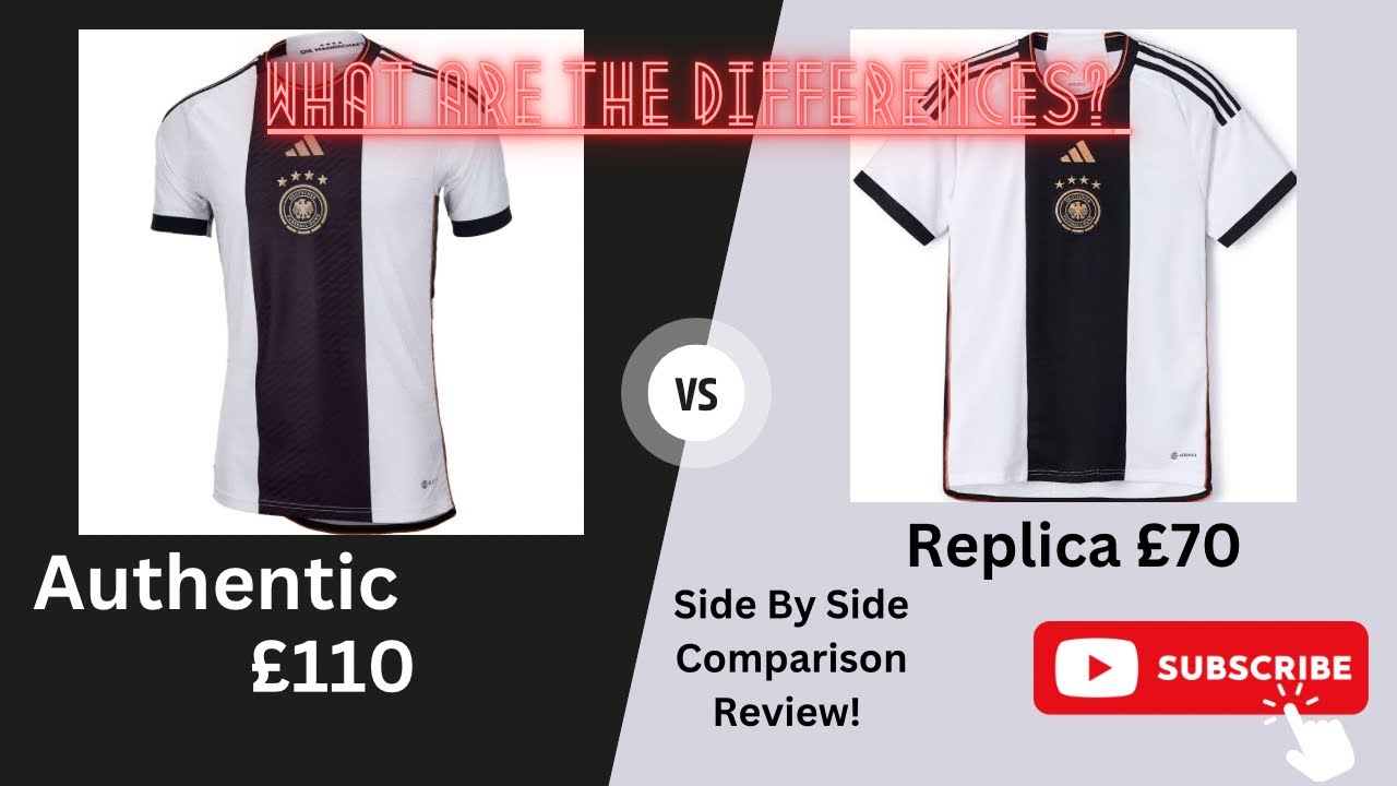 2022 Germany Home Shirt Fan Jersey & Pro Player Version Kit by Adidas Aeroready HeatRdy Comparison