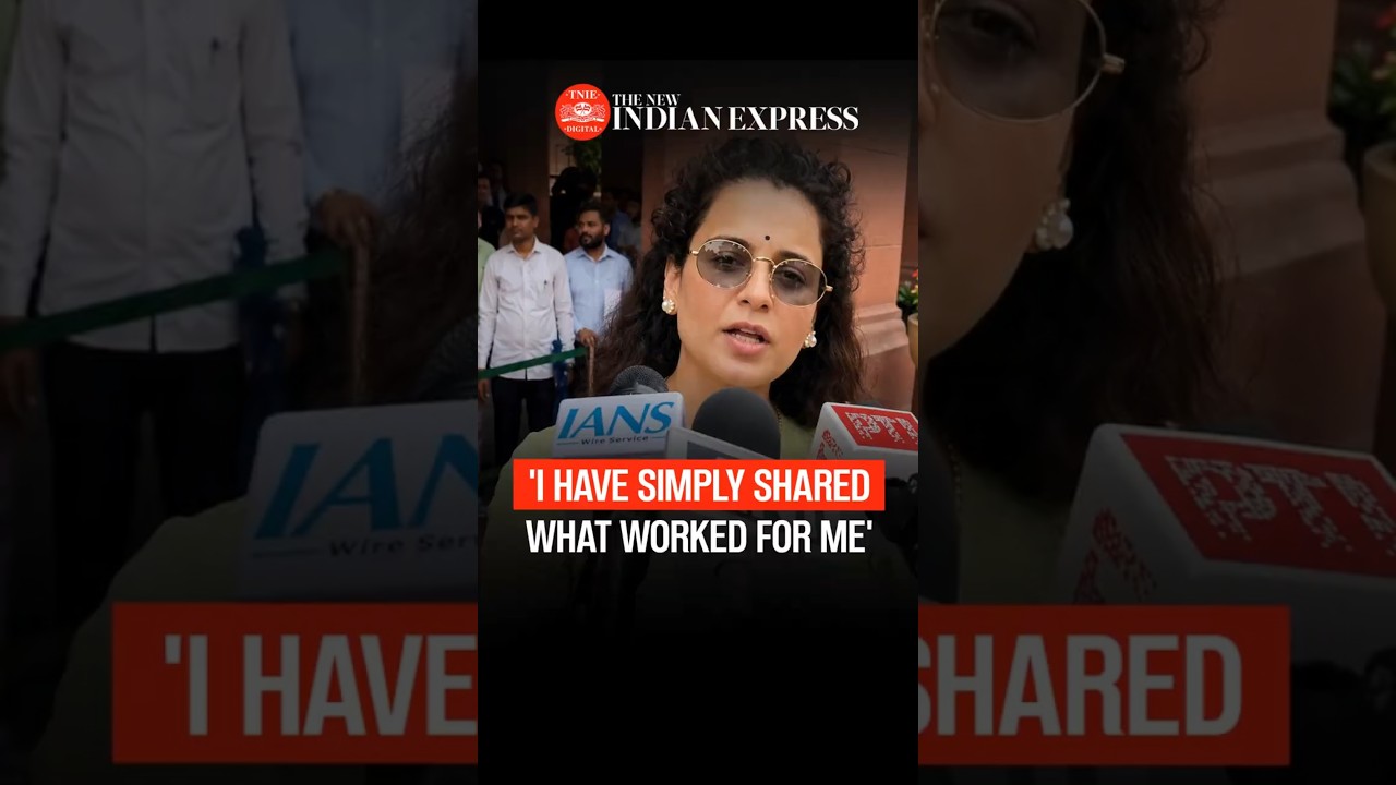 I have simply shared what worked for me: BJP MP Kangana Ranaut on recent controversy