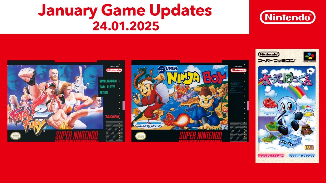Super NES &ndash; January 2025 (Nintendo Switch Online)