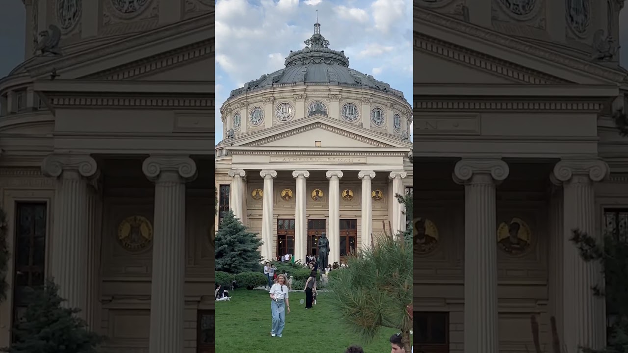 The Romanian Athenaeum, Bucharest 🇷🇴 #romania #bucharest #shorts #architecture