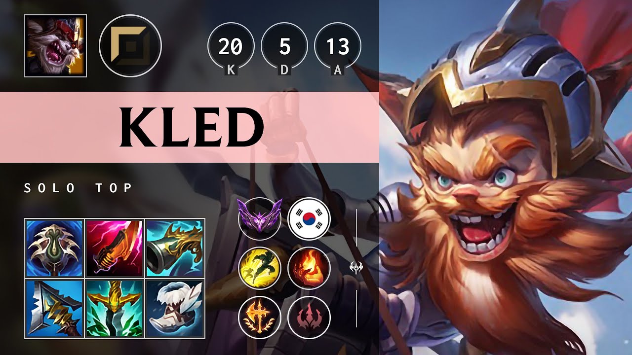 Kled Top vs Dr. Mundo: Dominating - KR Master Patch 14.18