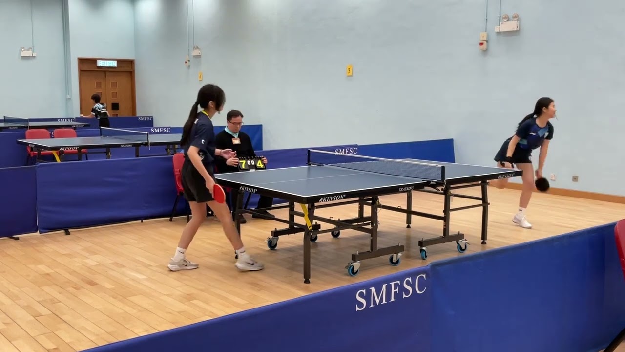 25/26 年度 D3(HK) 女子乙組學界乒乓球決賽 vs 香港國際學校 (第二場單打第一局)